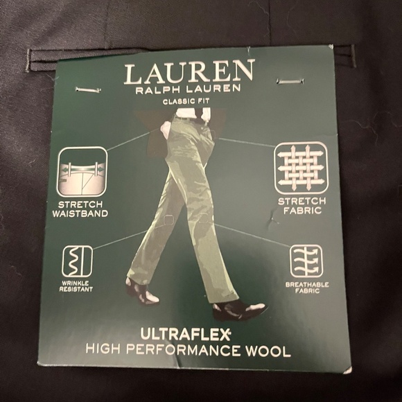 Lauren Ralph Lauren Ultraflex Classic Fit Dress Pants 42x32 NWT - Picture 3 of 7